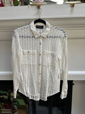 The Kooples Lace Button Down